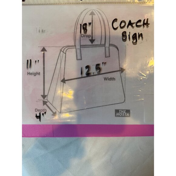 Coach Signature Sufflette C Canvas & Leather Hobo Shoulder Crossbody Bag - Picture 15 of 15